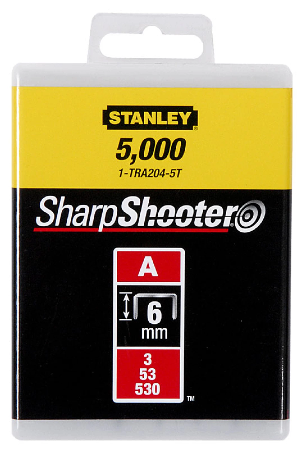 Stanley 1-TRA204-5T - Agrafes 6mm Type A - 5000 Pieces-image