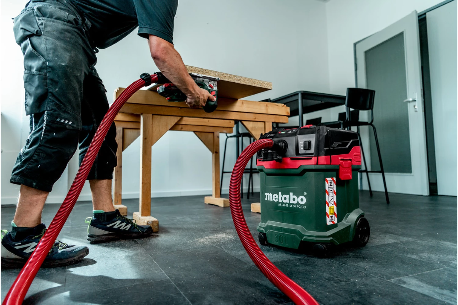 Metabo AS 36-18 M 30 PC-CC 18V Li-ion  Aspirateur de chantier à batterie sans fil - Classe M - 30L-image