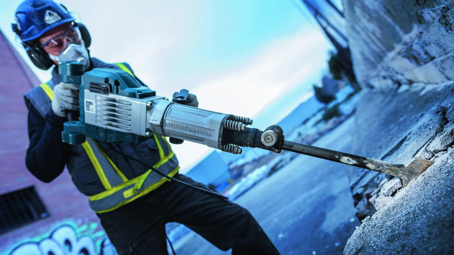 Bosch 2608690113 - Burin bêche à queue six pans, 30 x 450 x 75 mm-image