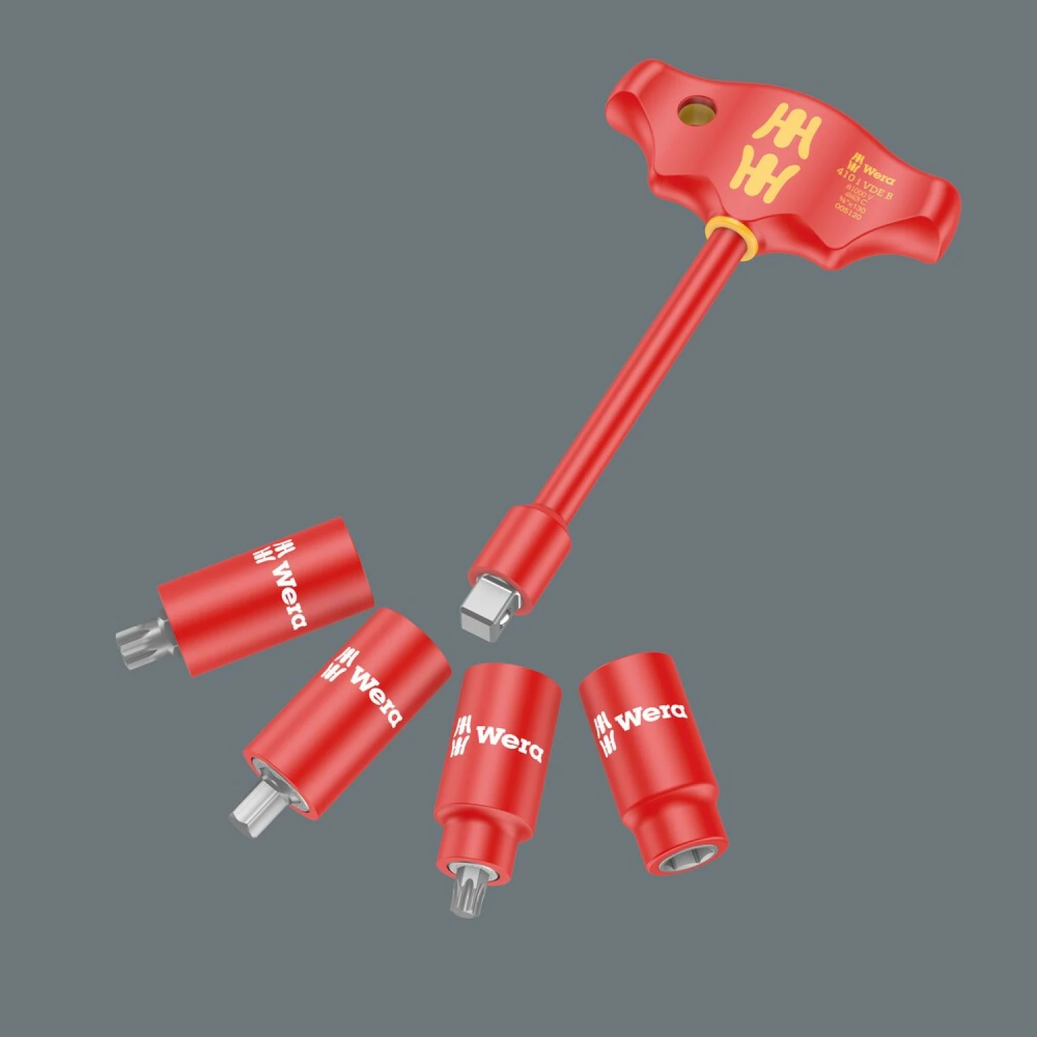 Wera 05150116001 28-delige 9726 8007 B VDE Zyklop VDE Ratel- en doppenset in foam inlay - 3/8"-image