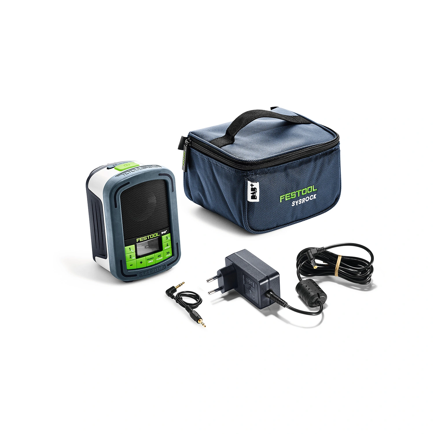 Festool BR10 D 230V Radio de chantier - DAB+ - Bluetooth - fonctionne sur secteur et batteries