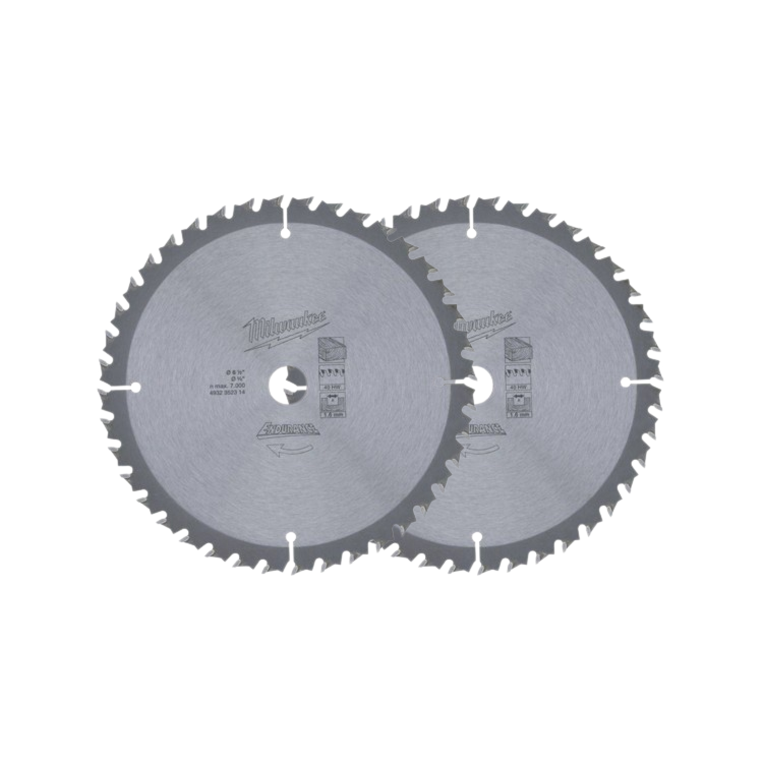 Milwaukee 4932471311 HM Cirkelzaagblad - 165 x 15,87 x 24T - Hout/MDF/Laminaat - duopack-image