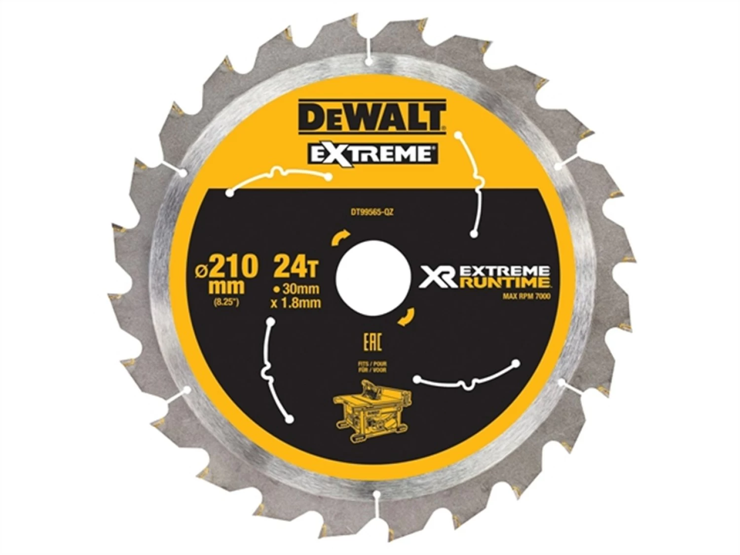 DeWALT DT99565 XR Cirkelzaagblad - 210 x 30 x 24T - Hout-image