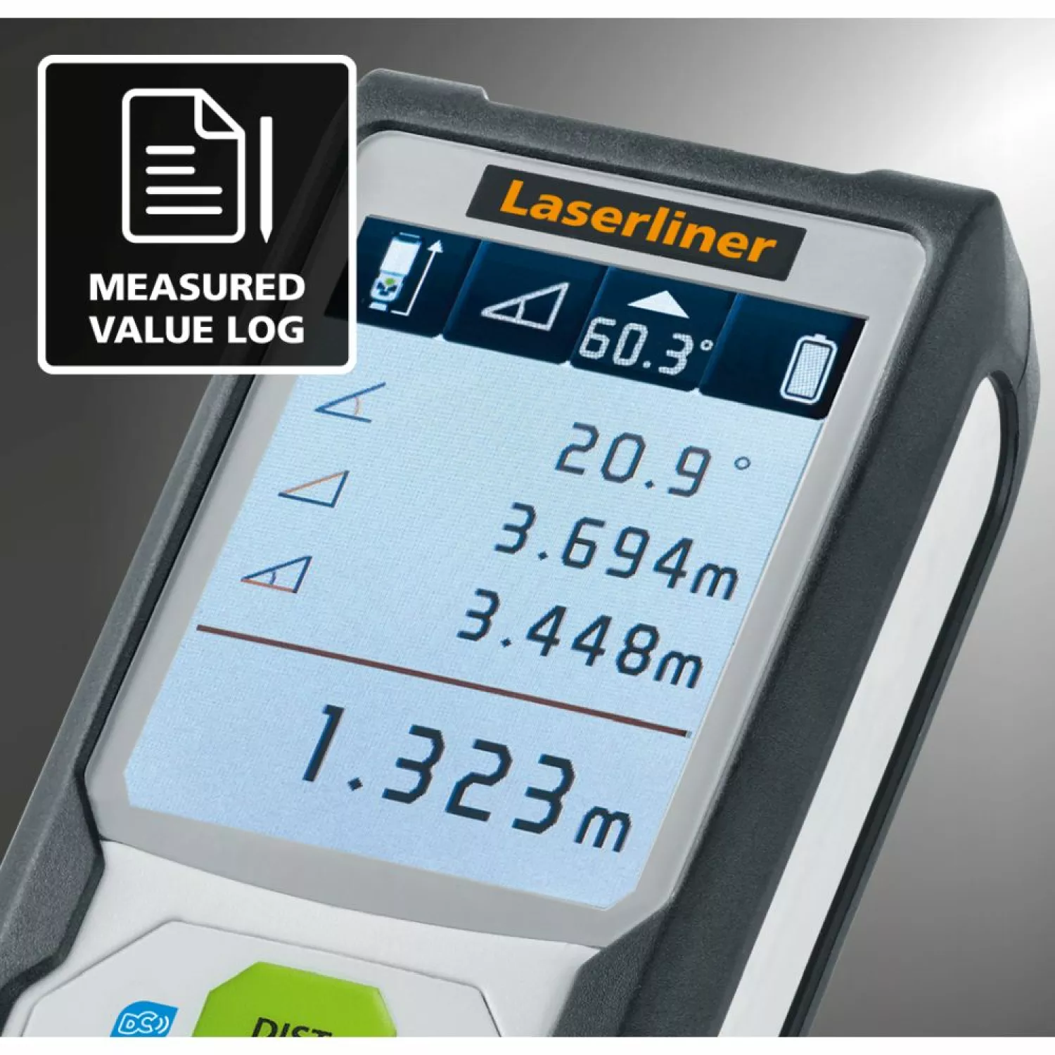 Laserliner 080.847A LaserRange-Master Gi7 Pro Laserafstandsmeter - Groen - 70m-image