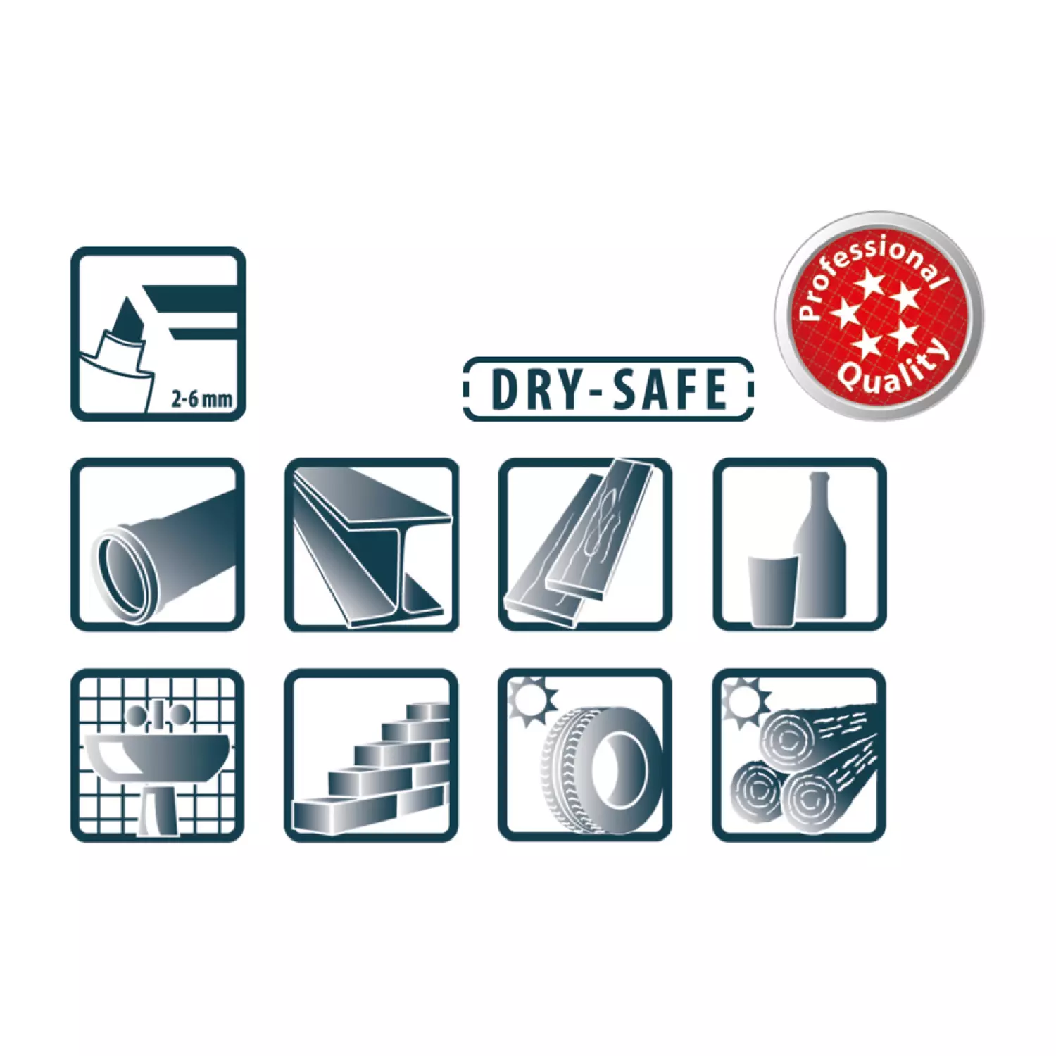 Pica 521/40 Permanent Marker - Beitel - Rood- 2-6mm-image