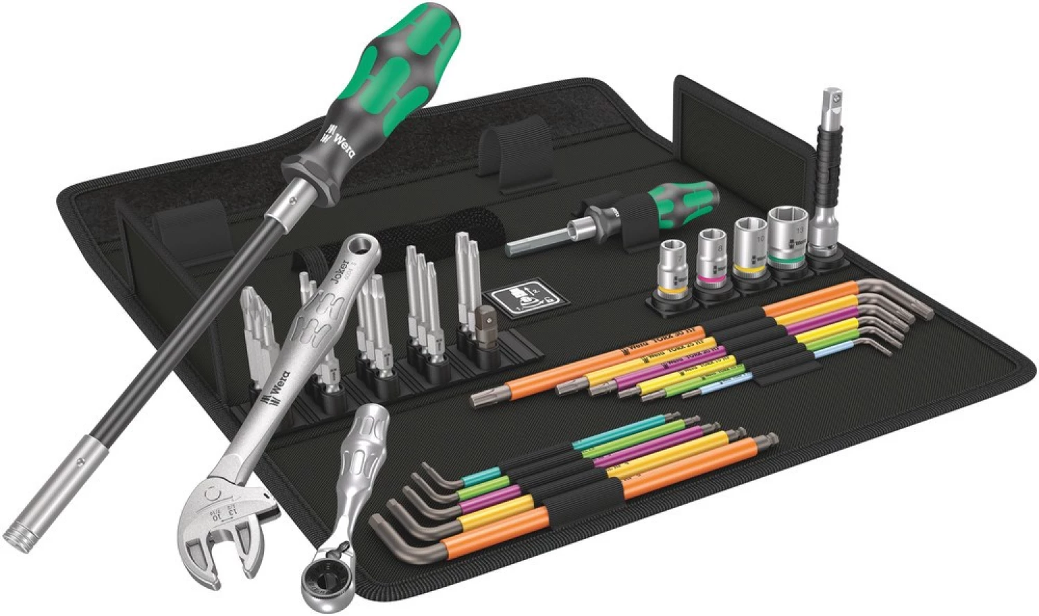 Wera 05134013001 Kraftform Kompakt F 1 Jeu d'outils pour la construction de châssis dans une trousse - 36 pièces-image