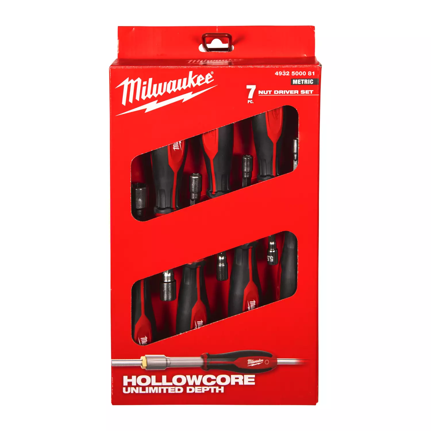 Milwaukee 4932500081 Jeu de 7 tournevis à embout creux HOLLOWCORE-image