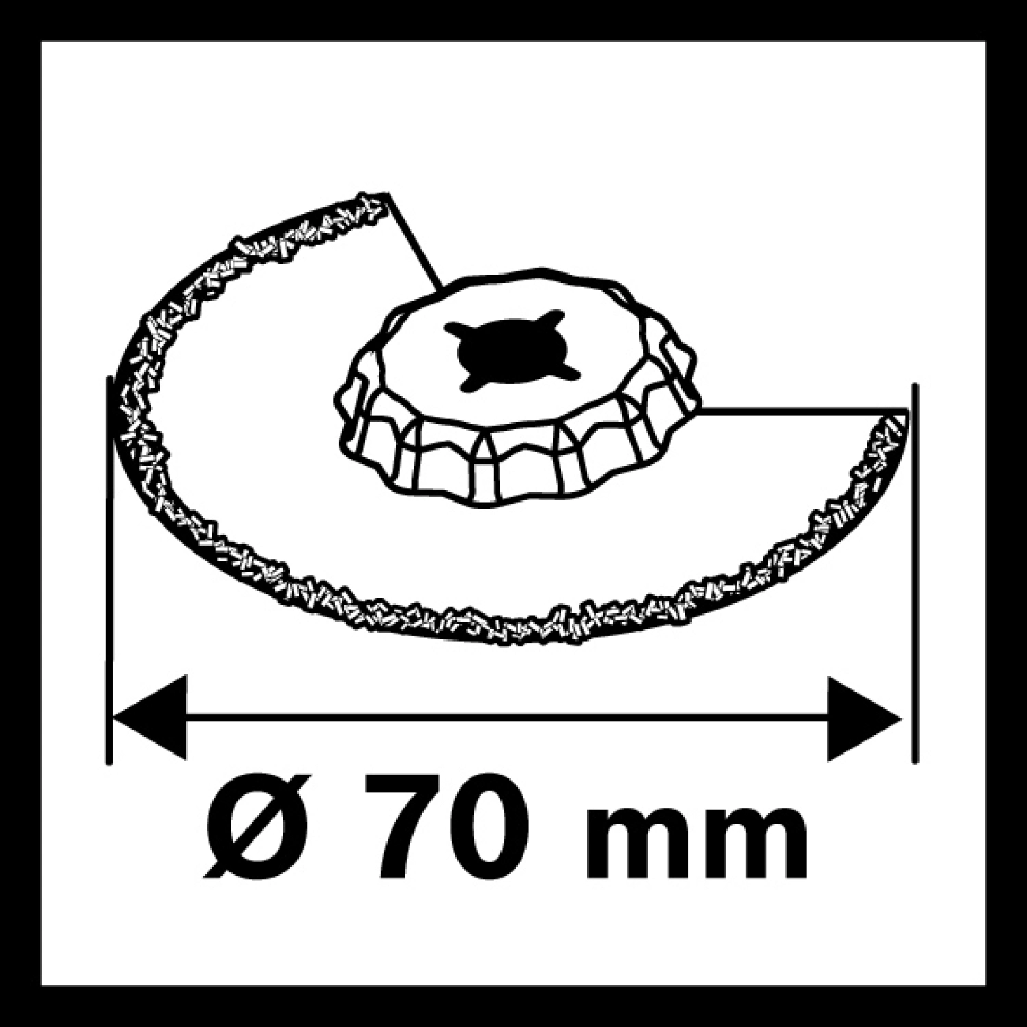 Bosch 2608661692 / ACZ 70 RT5 Carbide-RIFF segmentzaagblad met smalle zaagsnede- 70 mm - Carbide-image