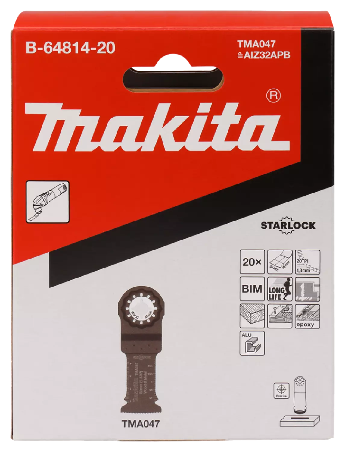 Makita B-64814-20 / TMA047 Lame plongeante -32 x 50 mm (20 pcs)-image