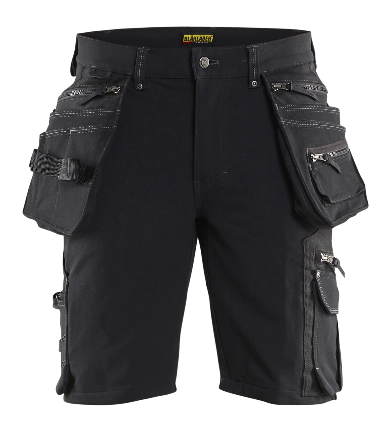 Blåkläder X1900 Werkbroek kort 4-weg Stretch 1988 - Zwart - Maat 56 (XL)-image