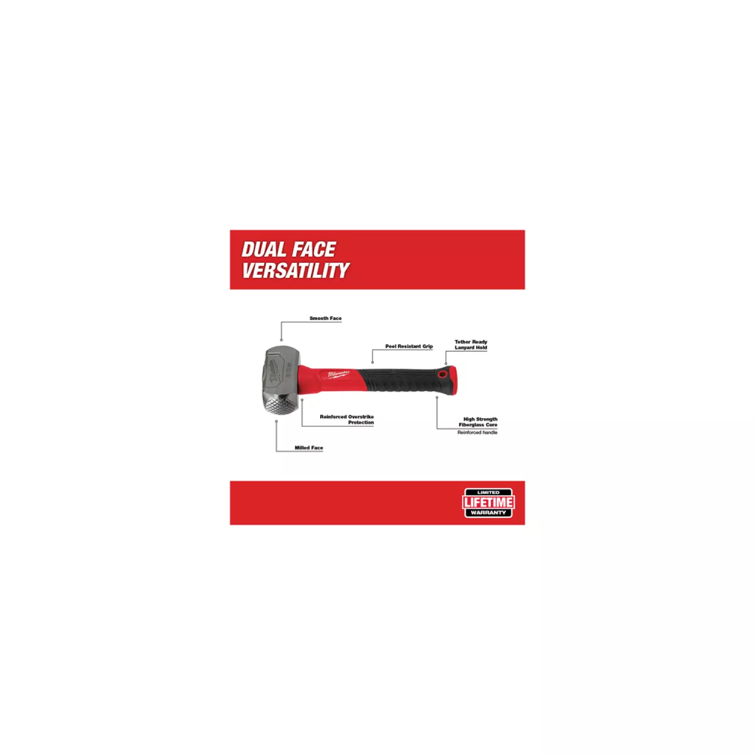 Milwaukee 4932478255 Vuisthamer - fiberglas handgreep - 1360 gram-image