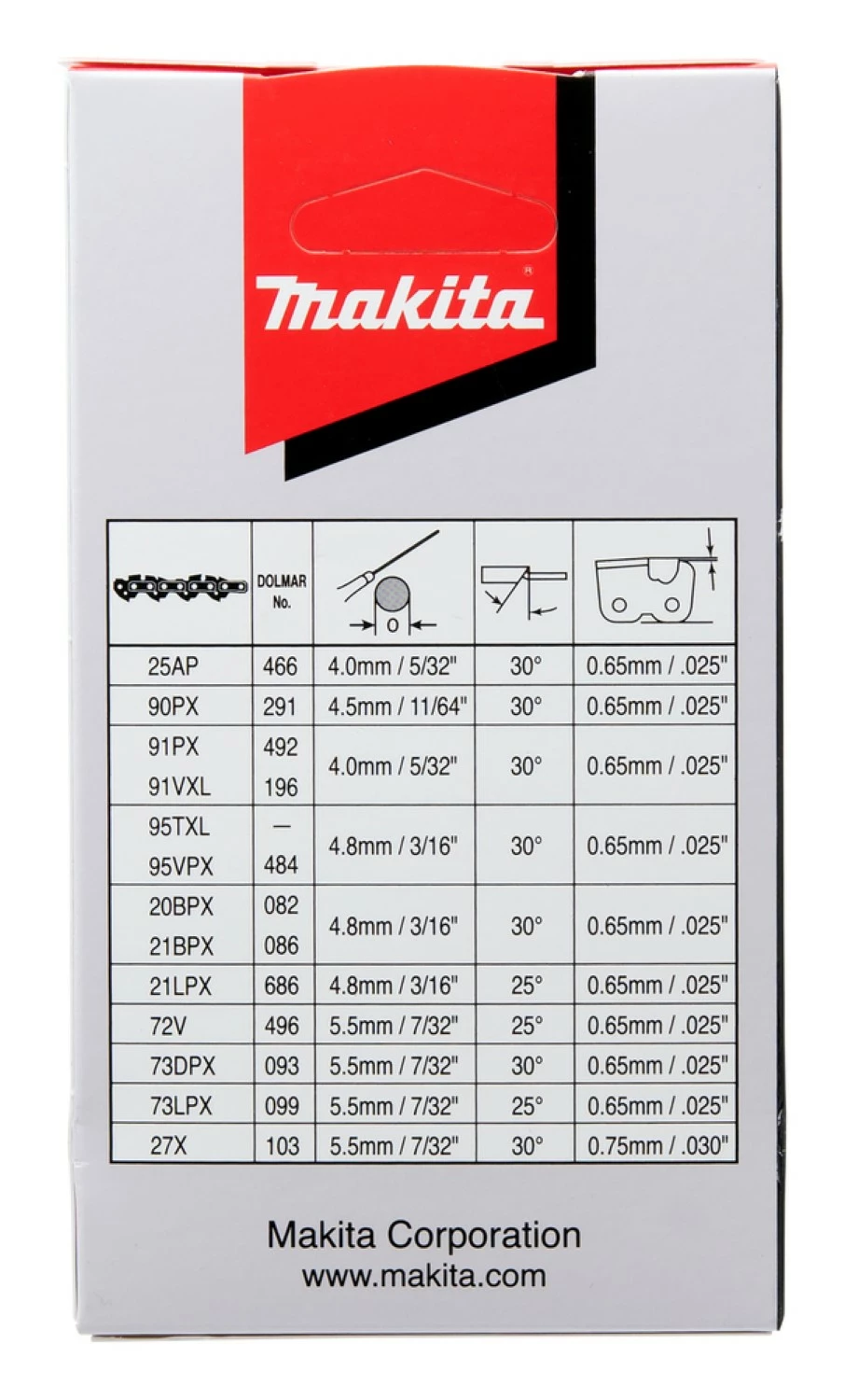 Makita 191G95-7 chaîne de scie - 115mm-image