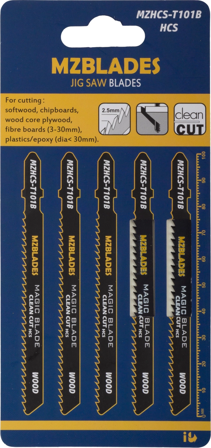 Multizaag MZHCS-T101B Decoupeerzaagblad Hout - 5 stuks-image