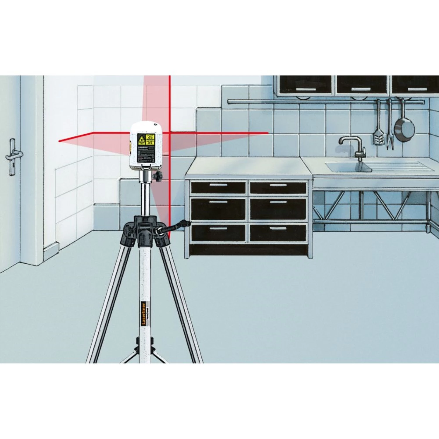 Laserliner VarioStand L Trépied laser - réglable - 44-120 cm-image