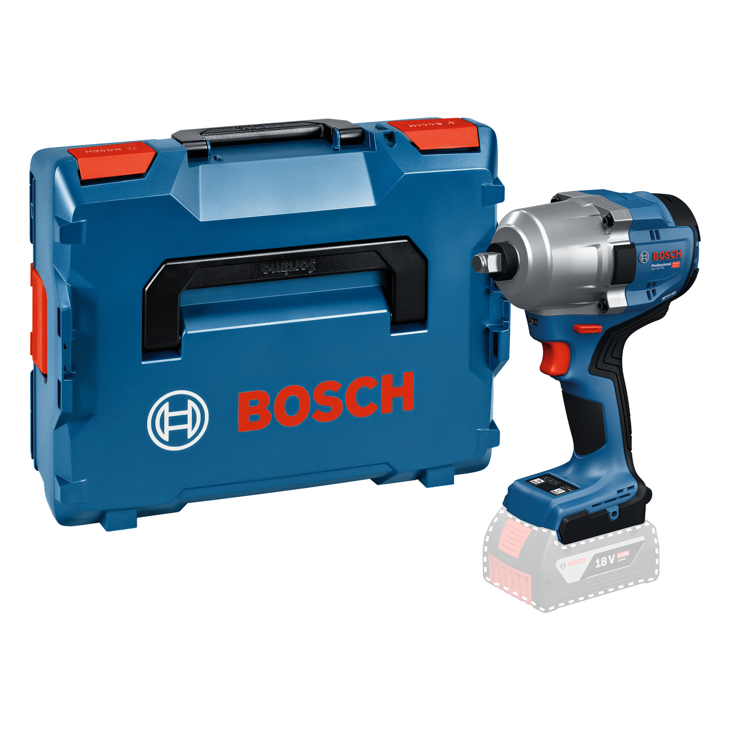 Bosch GDS 18V-780 Batterie 18 V Corps de clé à chocs dans L-boxx - 780 Nm-image