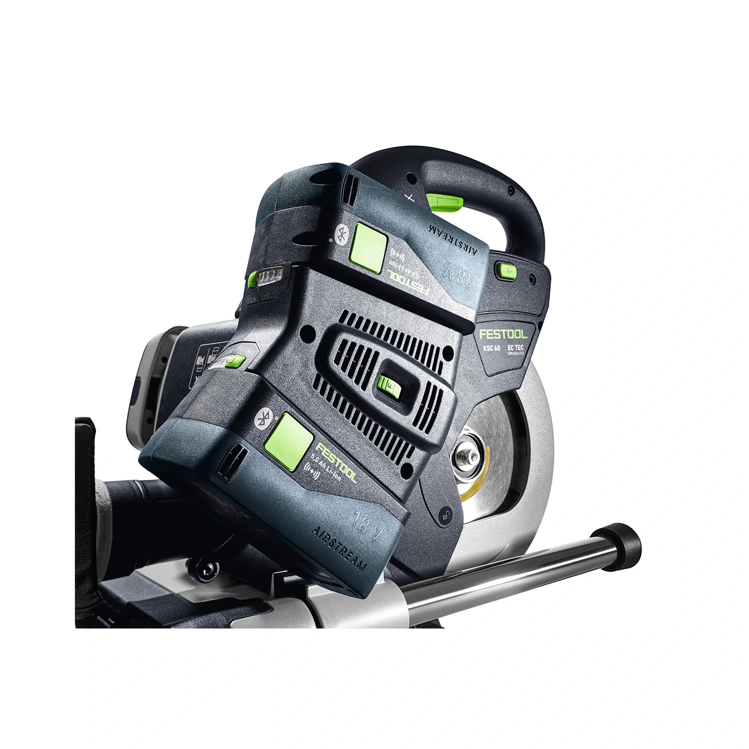 Festool 578755 KAPEX KSC 60 EB-Basic-Set-UG Li-ion accu afkortzaag set incl. onderstel - 216mm