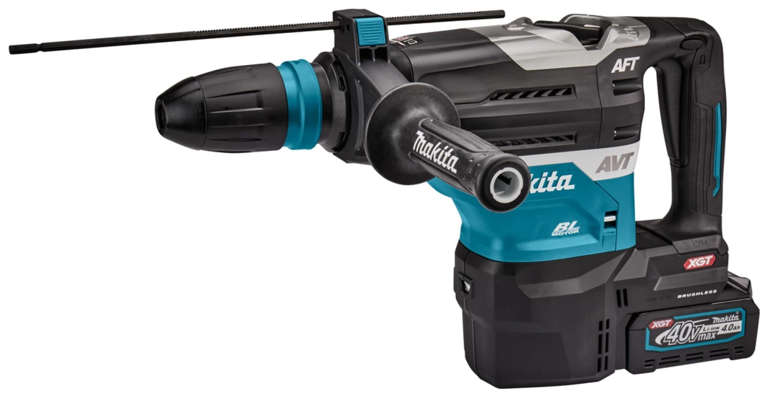 Makita HR005GM202 Perforateur burineur sans-fil - XGT 40V max Li-ion - Kit (2 x 4,0 ah) - Émetteur AWS - Coffret-image