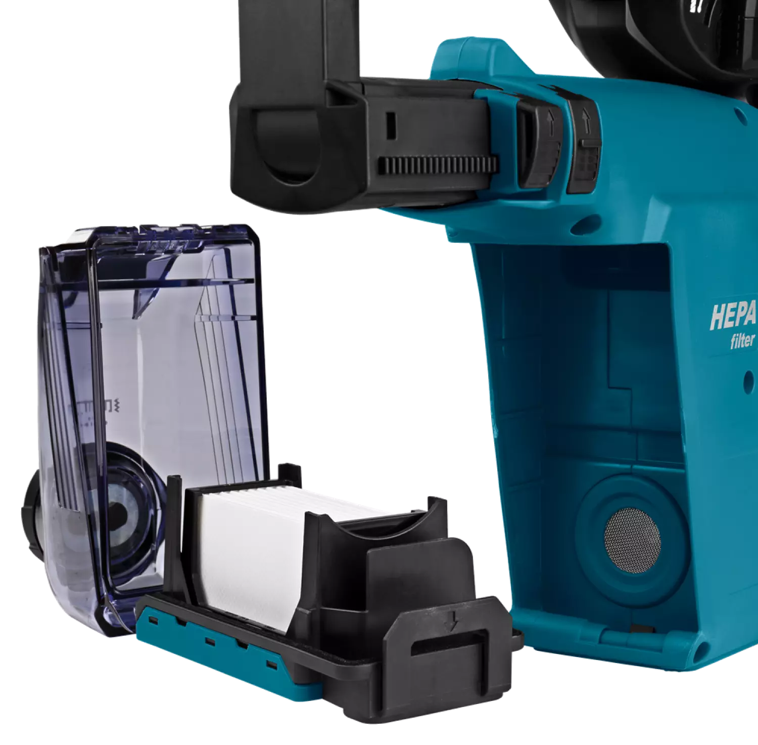 Makita DHR242ZJW LXT 18V Li-Ion SDS-Plus accu combihamer body met stofafzuiging in Mbox - 2J - koolborstelloos - met gratis Makita WK T-Shirt - Maat XL-image