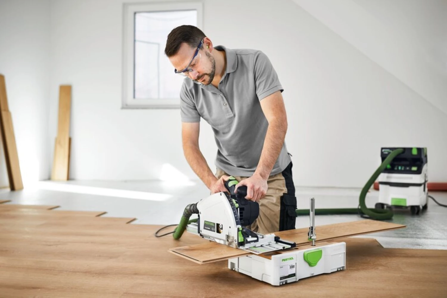 Festool TS 60 KEBQ-Plus 100Y Édition limitée Scie circulaire dans Systainer - 1500 W - 168 mm-image