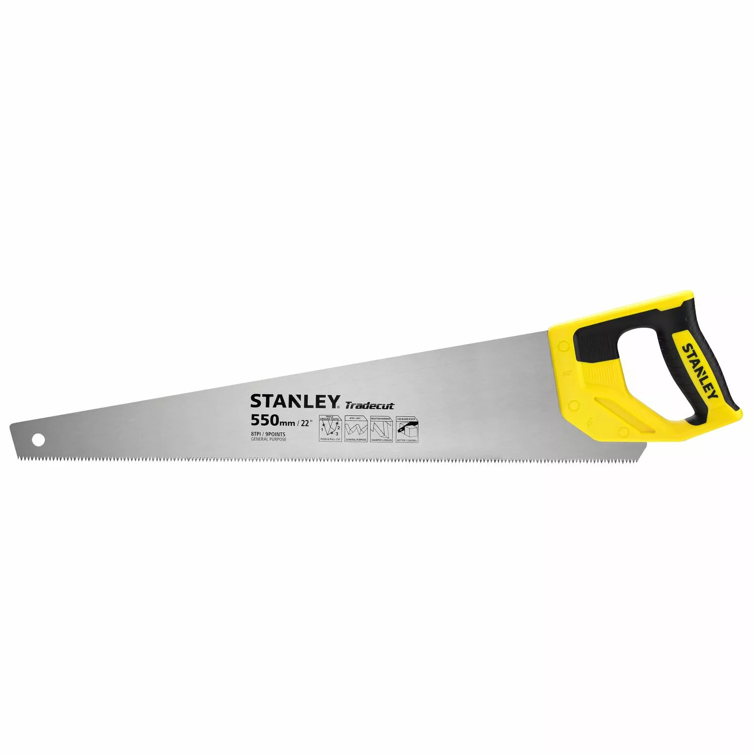 Stanley STHT1-20352 Houtzaag Tradecut Universal - 550mm - 8 TPI-image