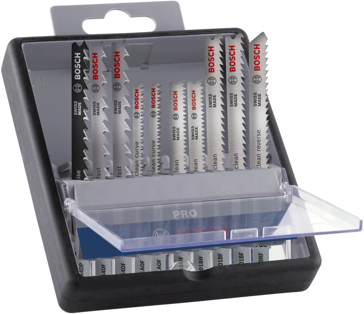 Bosch 2607011941 PRO Jeu de 10 lames de scie pour bois dur et stratifié en cassette Robustline-image