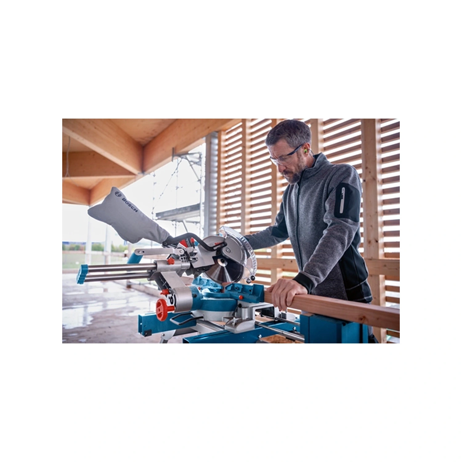 Bosch GCM 18V-254 D 18V Accu kap- en verstekzaag body
