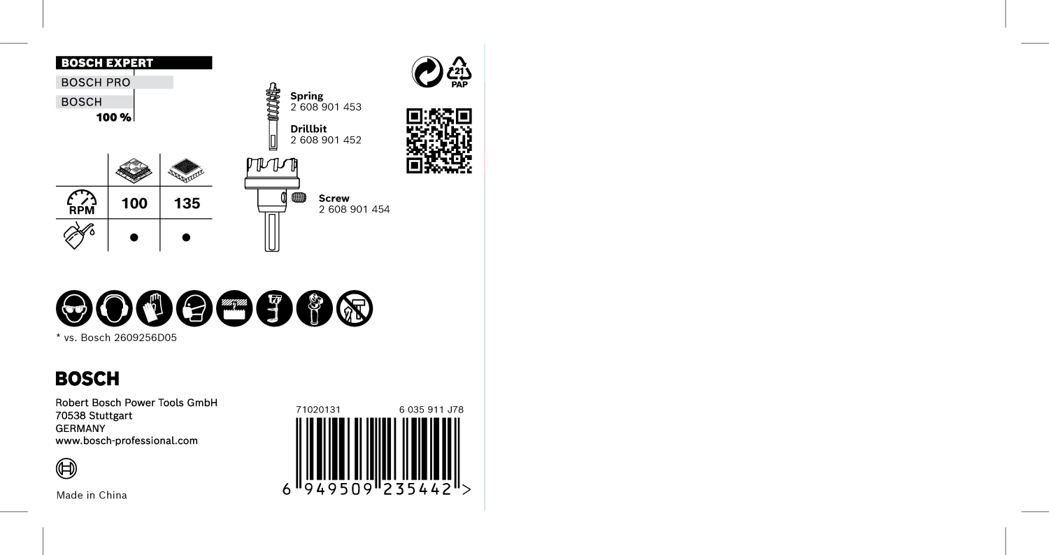 Bosch 2608901451 EXPERT Sheet Metaal gatzaag - 120mm-image