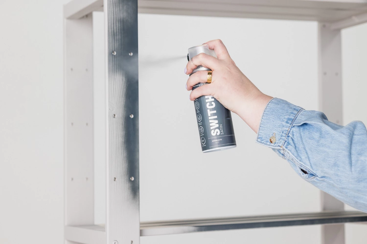 Rust-Oleum Switch Spuitlak - Hoogglans Antraciet - 400ml-image