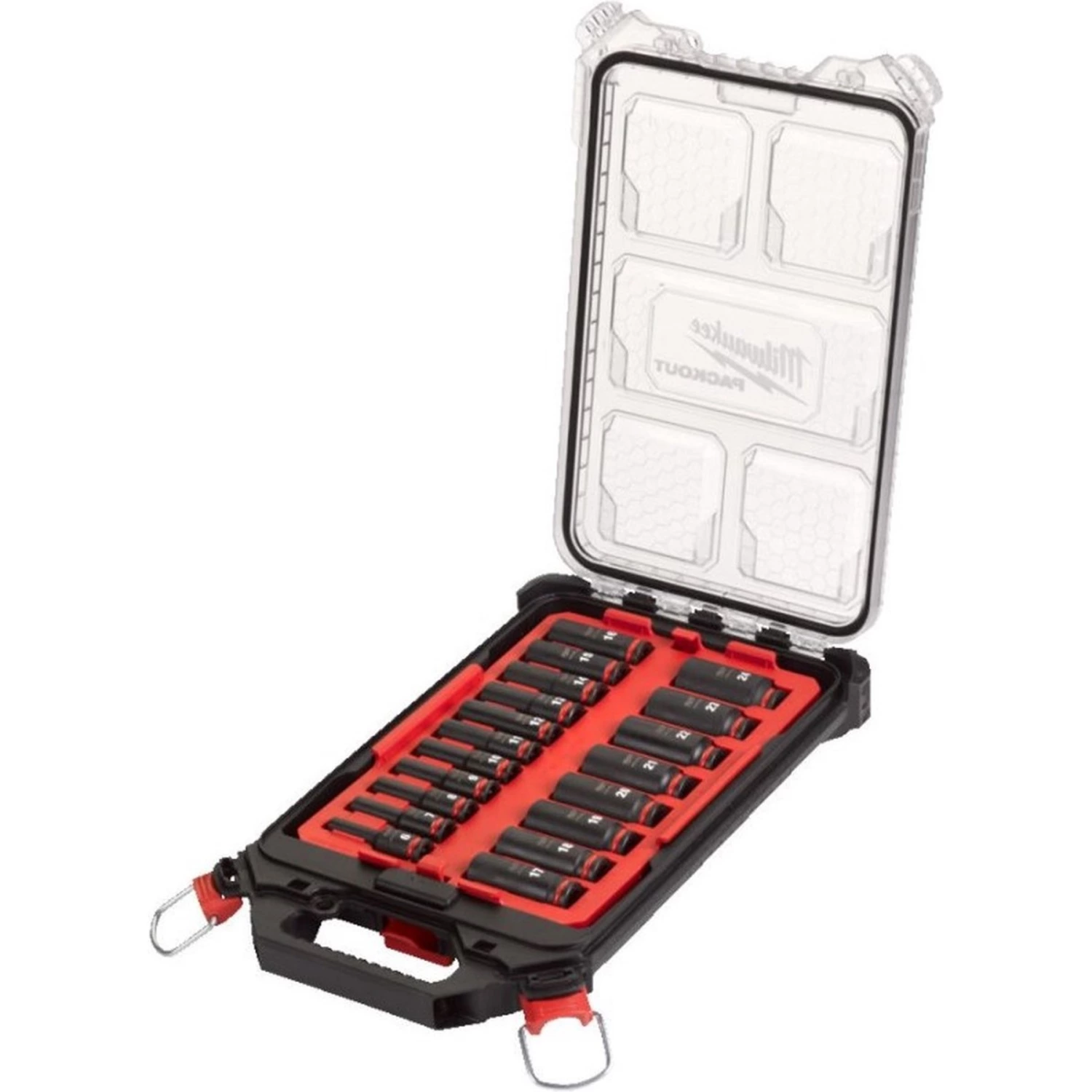 Milwaukee 4932480946 SHOCKWAVE 19-piece Impact duty power socket set in Pack Out - ⅜˝-image