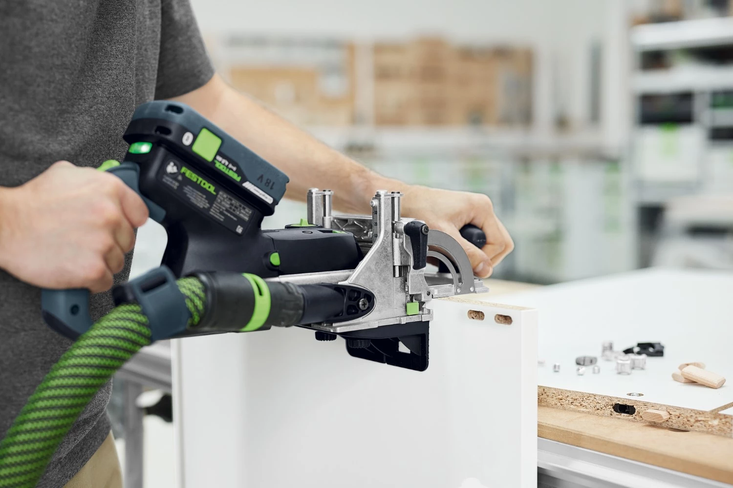 Festool DFC 500 E-Basic 18V machine de fraisage Domino sans fil dans un systainer - 28 mm-image