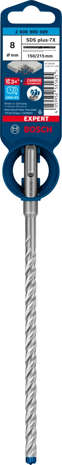 Bosch 2608900089 EXPERT Foret SDS Plus-7X - 8x150x215mm-image