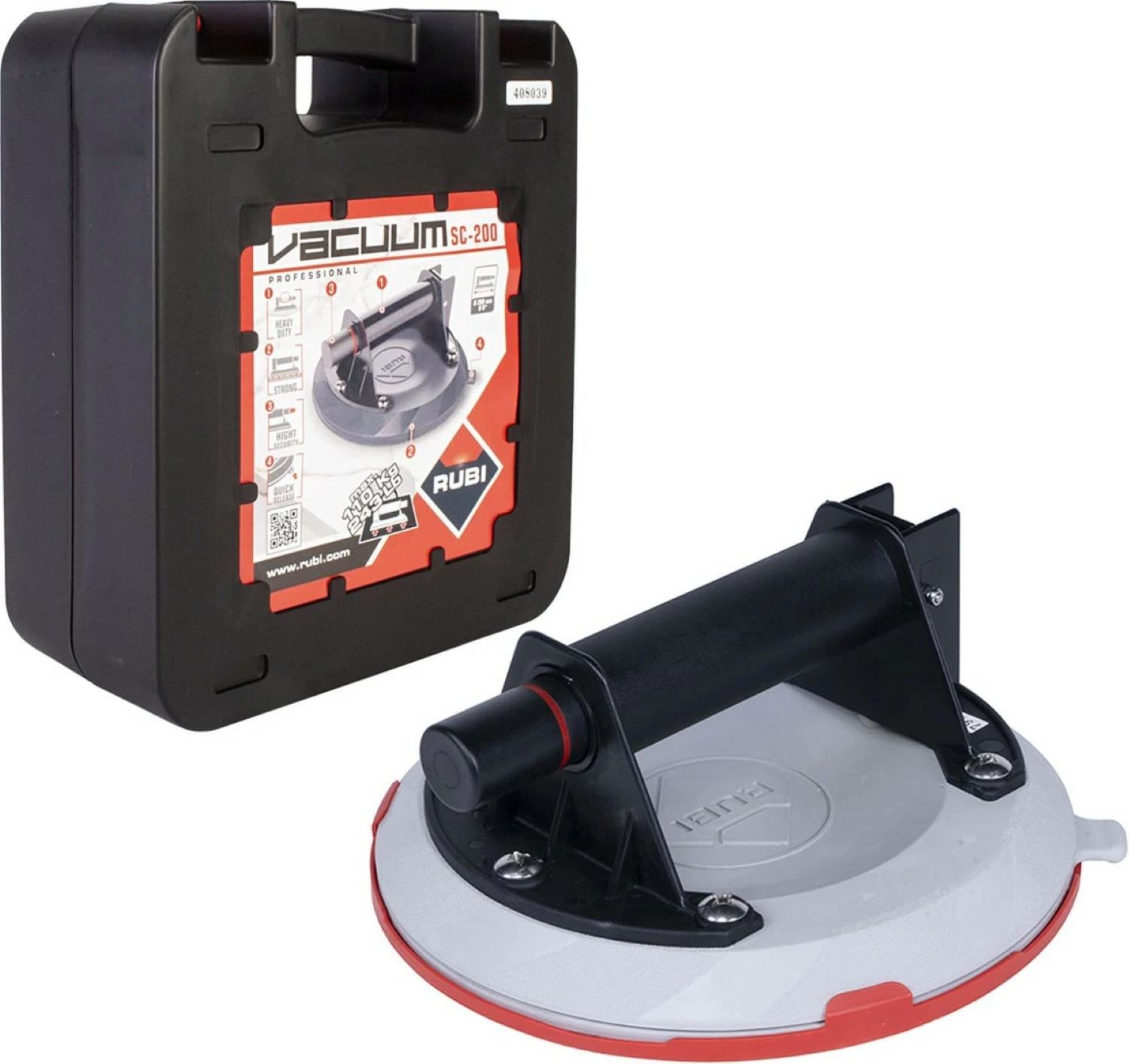Rubi GSC-200 Tegel-/glasdrager met vacuümpomp - 200mm - 21951-image