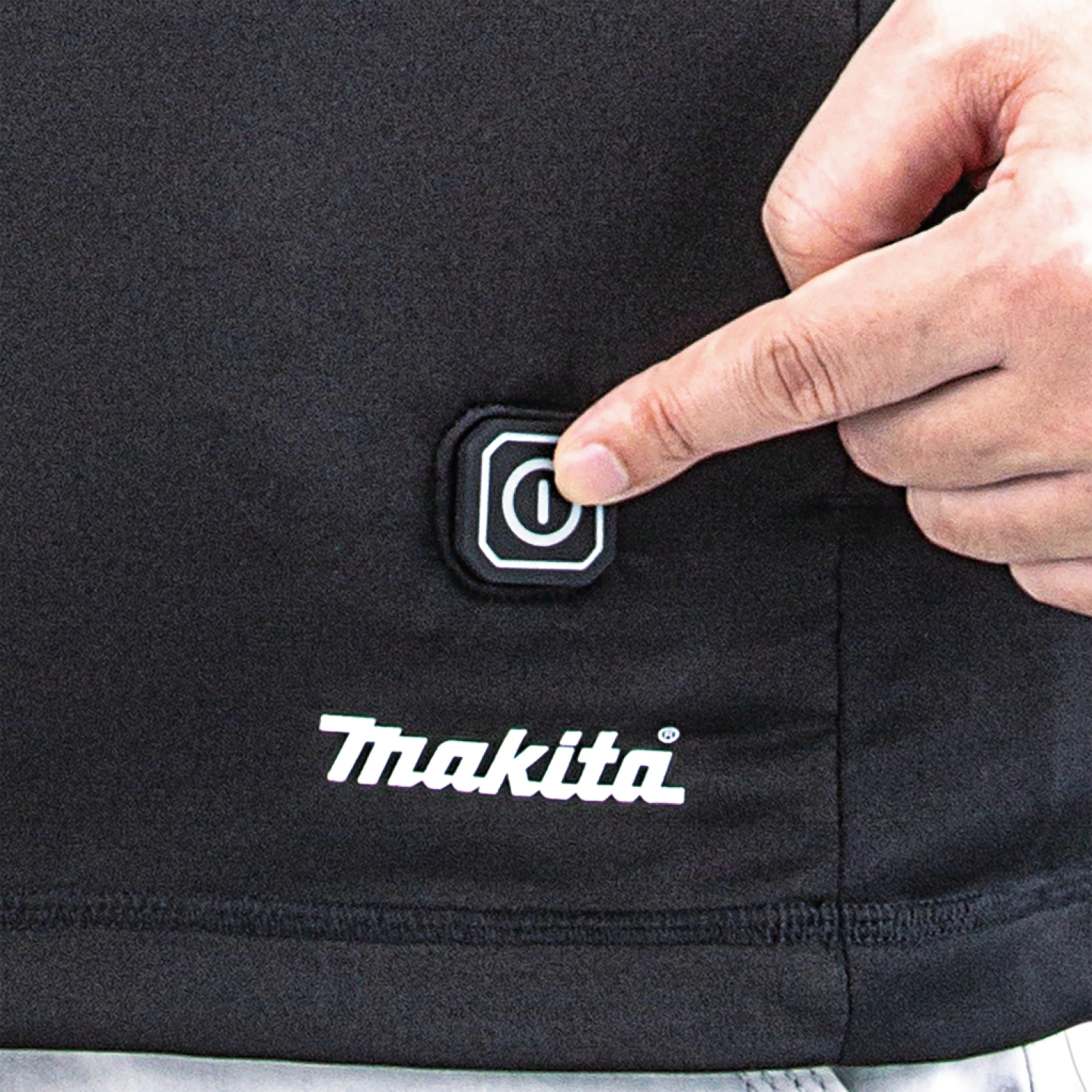 Makita DCX201BS 12V Li-Ion accu verwarmd ondershirt met rits - maat S-image