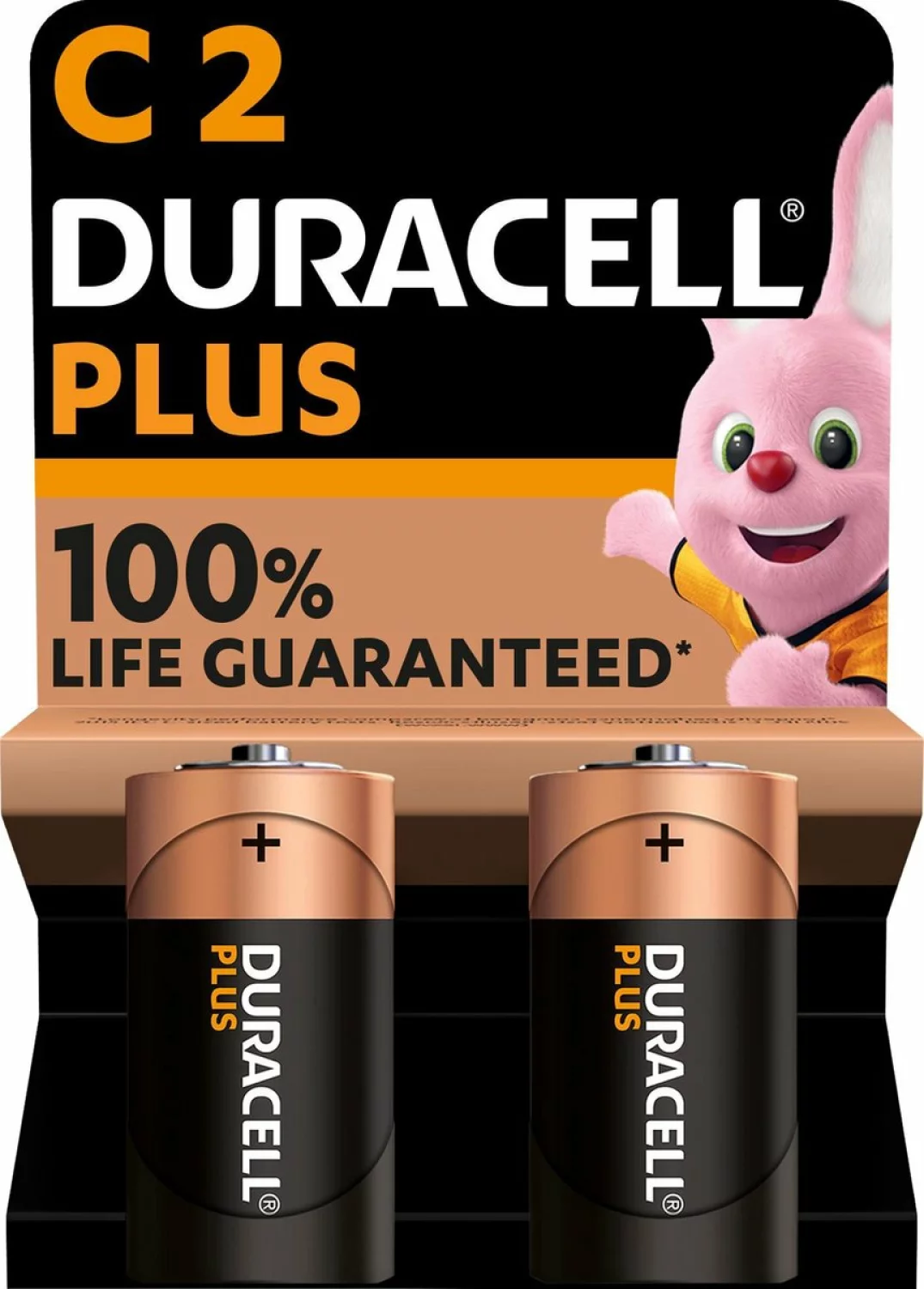 Duracell D141827 Plus alkaline batterij C - 2st-image