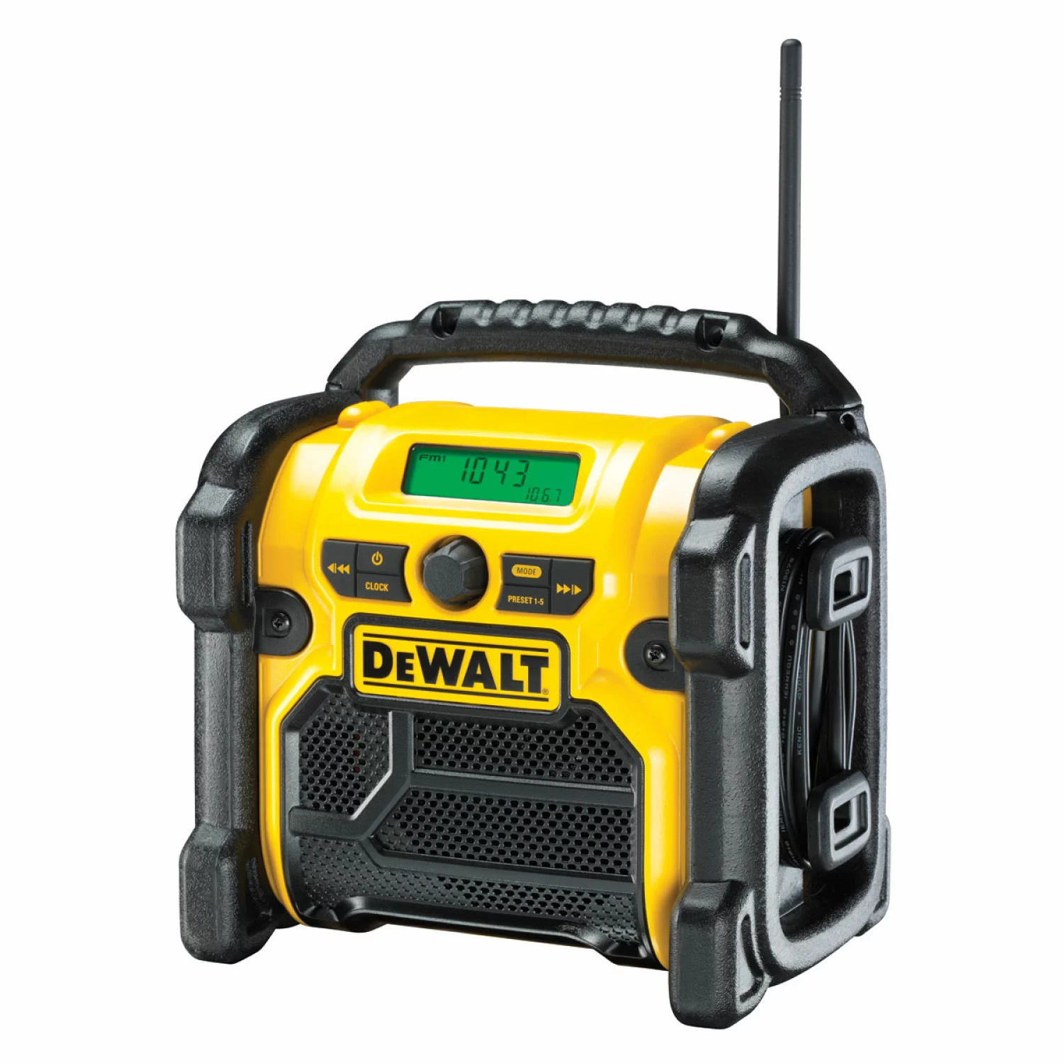 DeWALT DCR019 - Radio compacte FM/AM 10,8V-18V Li-Ion - secteur & batterie-image