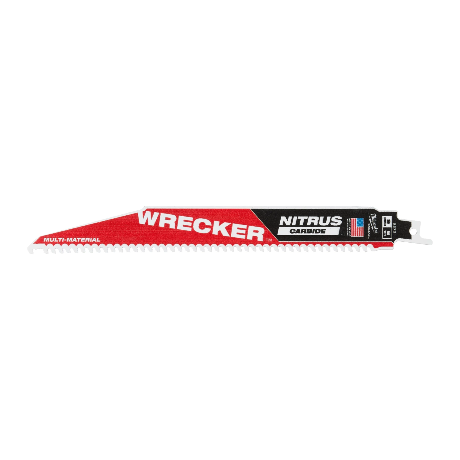 Milwaukee 48475572 Lame de scie alternative Sawzall WRECKER NITRUS Carbide - 230 x 6TPI - multi mat. - 5 pcs.-image