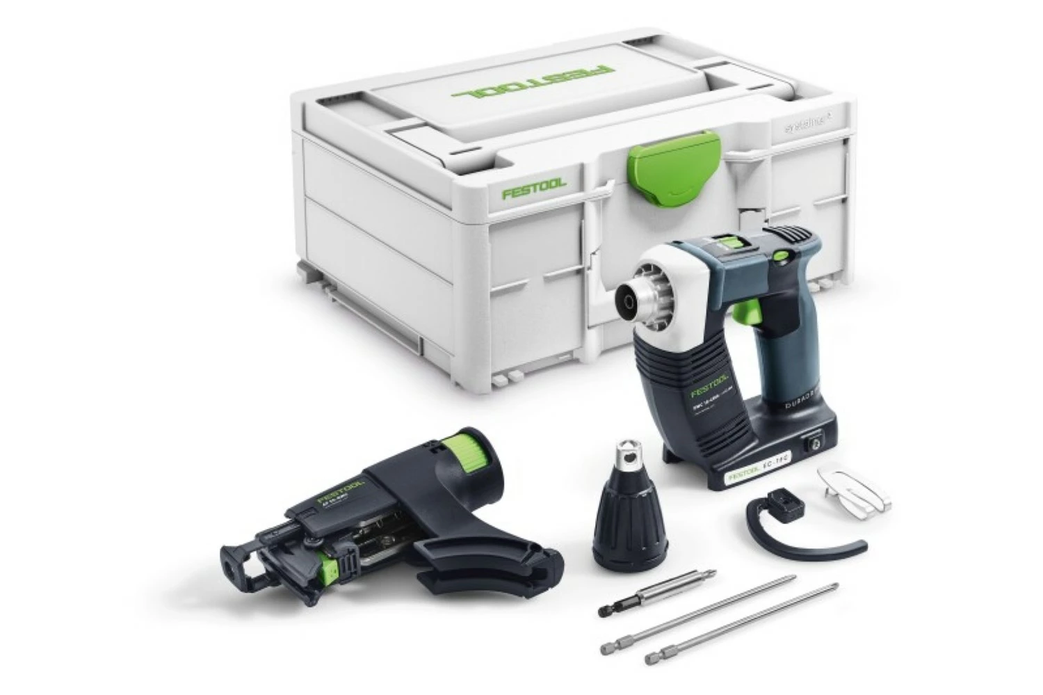 Festool DURADRIVE DWC 18-4500-Basic 18V Li-Ion accu bandschroefmachine body in systainer - 14Nm - 55mm-image