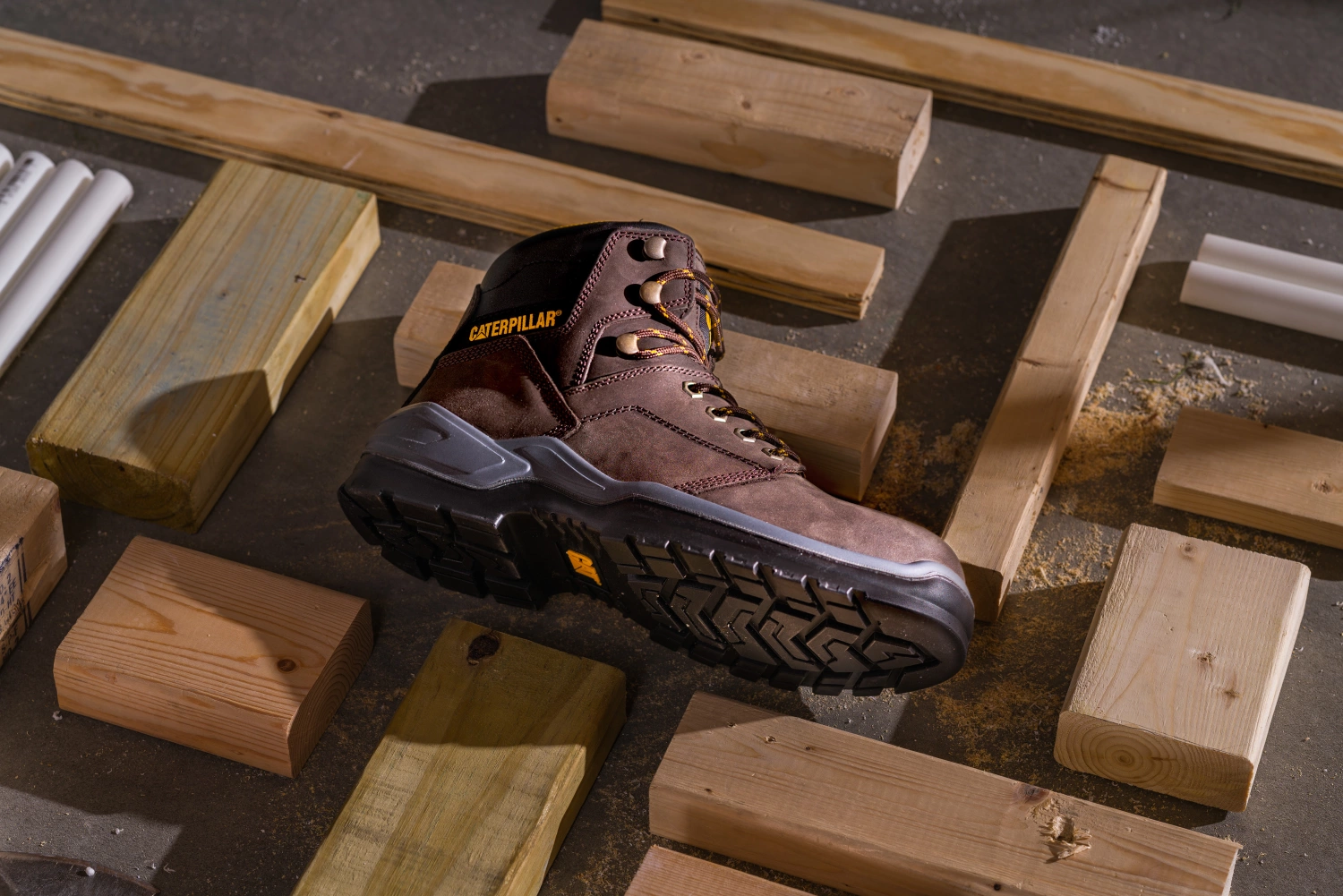 Caterpillar Striver chaussure de sécurité S3 Marron - Taille 41 - UK 7-image