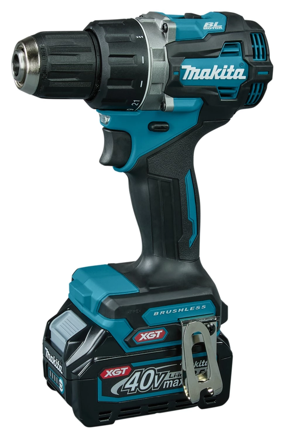 Perceuse visseuse sans-fil Makita DF002GD201 - XGT 40V max Li-ion - 2 batteries 2,5 Ah - Mbox - 64 nm - Brushless-image