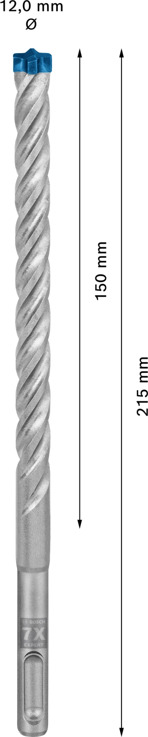 Bosch 2608900109 EXPERT Foret SDS Plus-7X - 12x150x215mm-image