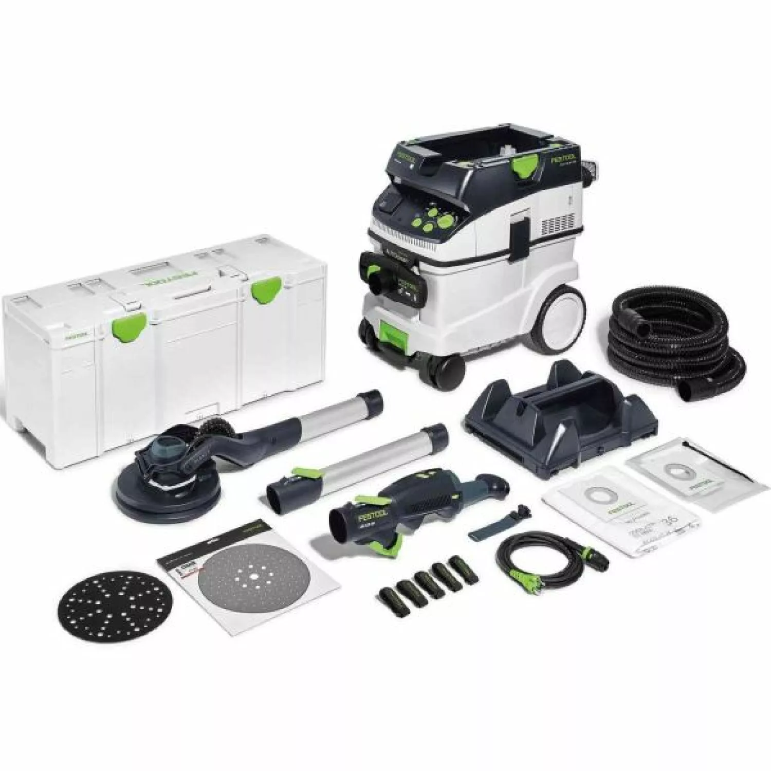 Festool PLANEX LHS 2 225/CTM 36-Set Wandschuurmachine set incl. bouwstofzuiger incl. systainer - 400W - 220mm-image