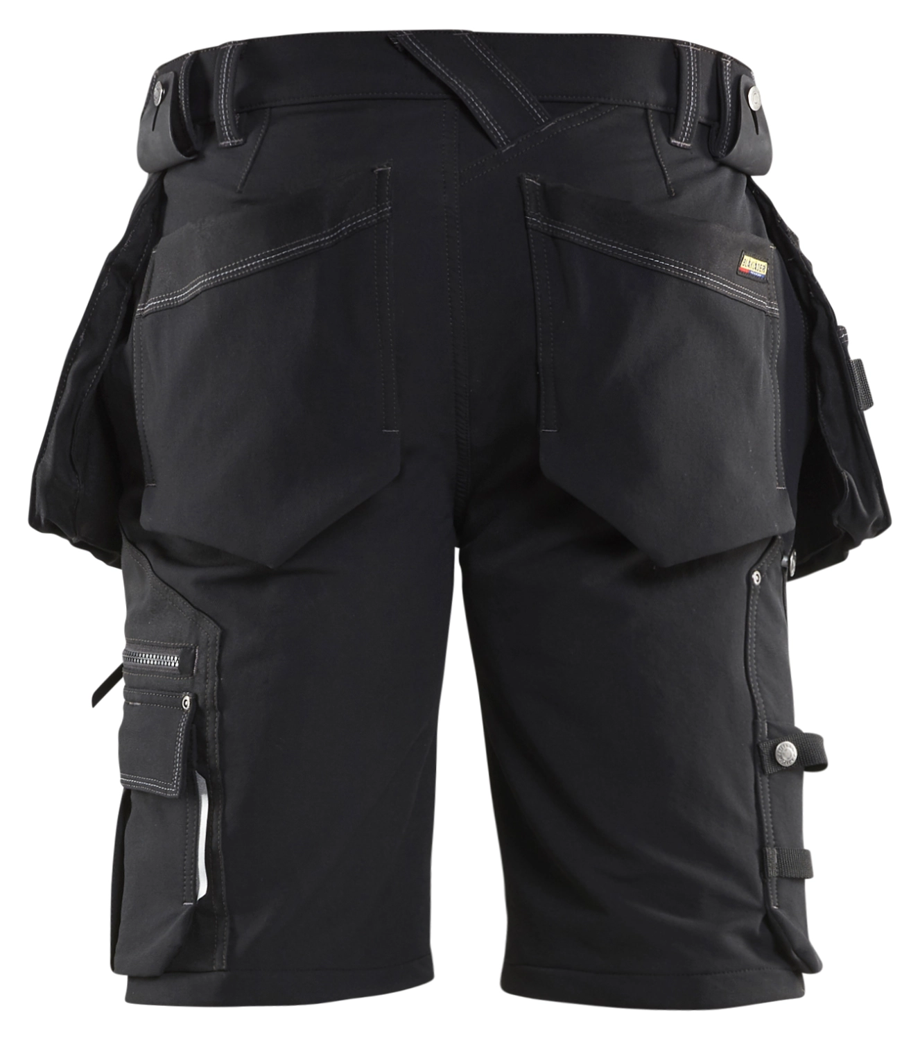 Blåkläder X1900 Werkbroek kort 4-weg Stretch 1988 - Zwart - Maat 56 (XL)-image