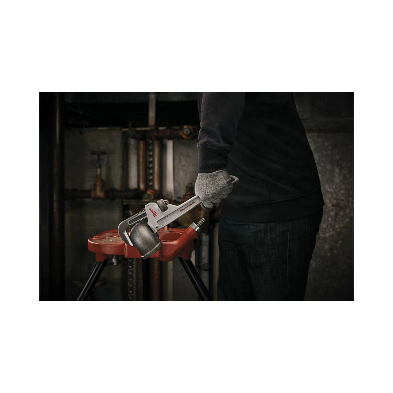 Milwaukee 48227212 Verstelbare pijptang aluminium 12" - 300mm