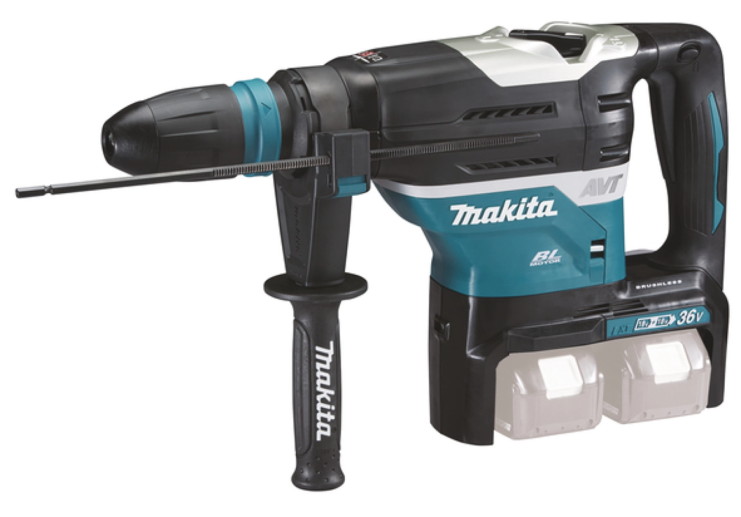 Makita DHR400ZKU Perfo-burineur SDS-max sans fil 36V (2x18V) Li-Ion (machine seule) dans coffret - moteur brushless - 8J-image