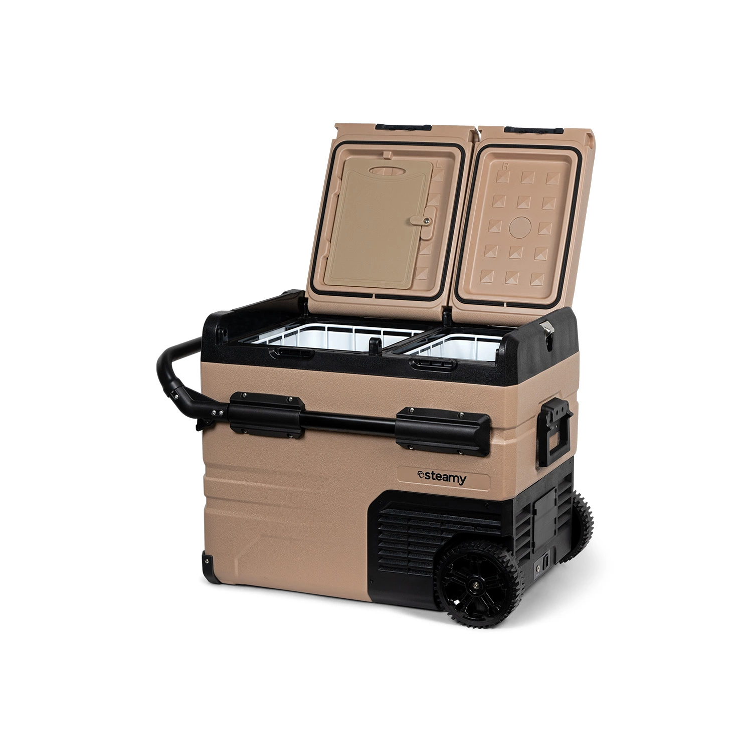 Steamy-E SECTAW45 Glacière à compresseur électrique sur roues Dual Zone - 45L-image