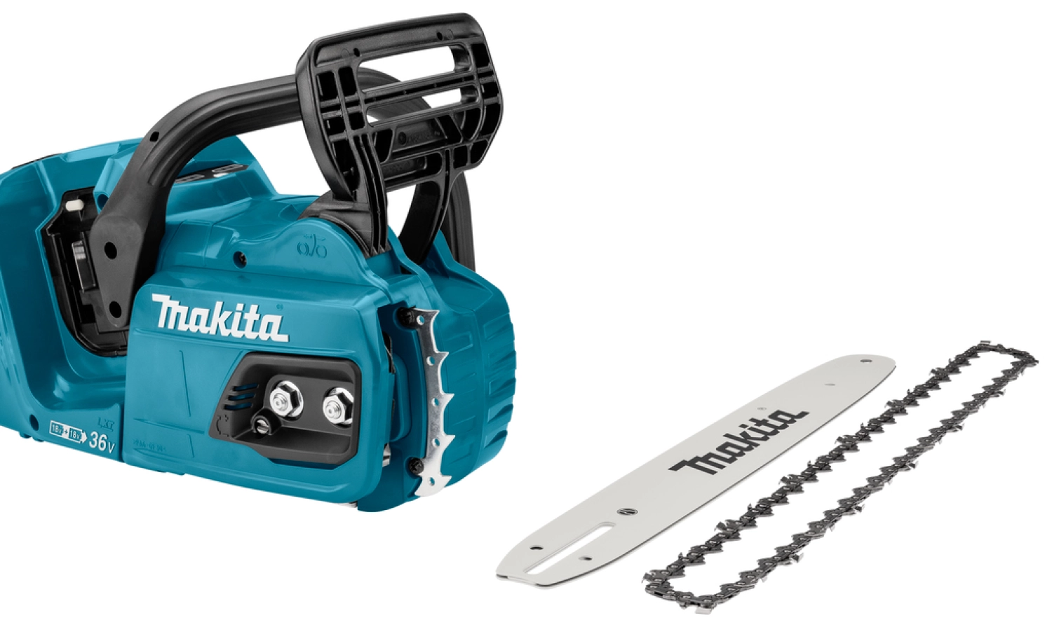 Makita DUC355PG2J LXT 2x18V Li-Ion accu kettingzaag set (2x 6.0Ah) in Mbox - 35cm-image