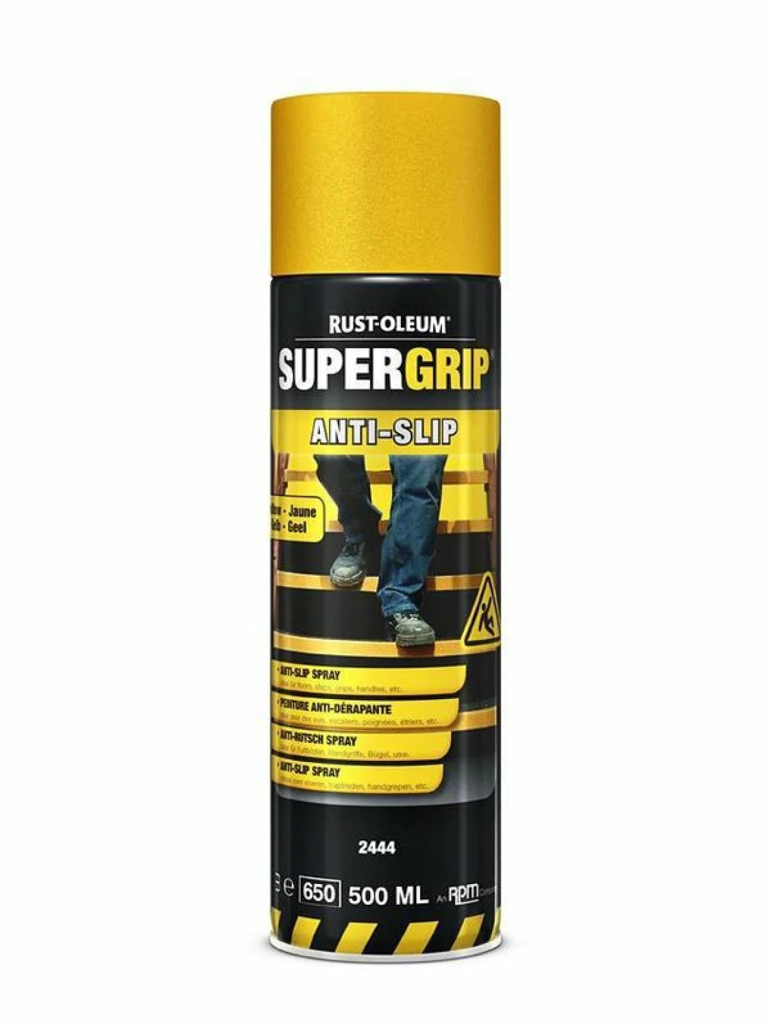 Rust-Oleum Hard Hat Supergrip Antislip Spray - geel - 0,5L-image