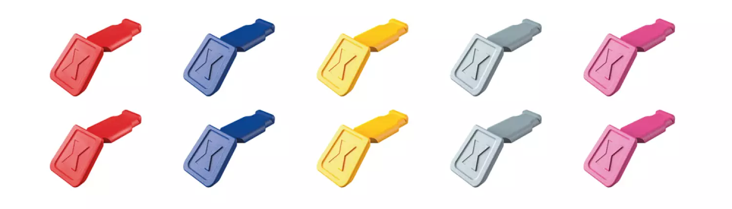 Knipex 00 61 10 C V01 ColorCode clips mélange de couleurs 1 (10 pièces)-image