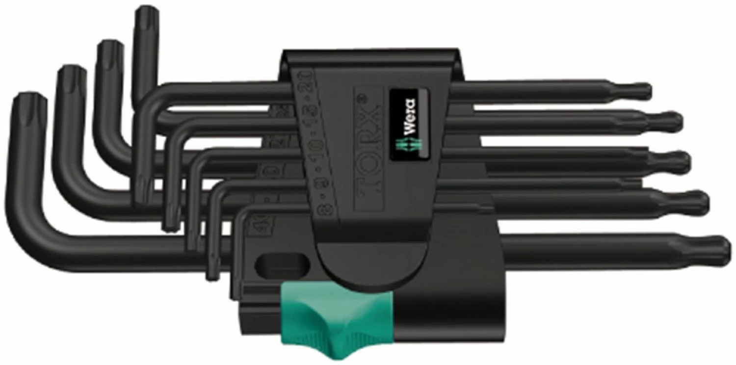 Wera 05024242001 Jeu de 9 clés Allen 967/9 TX 1 BlackLaser - Torx - TX8-40-image