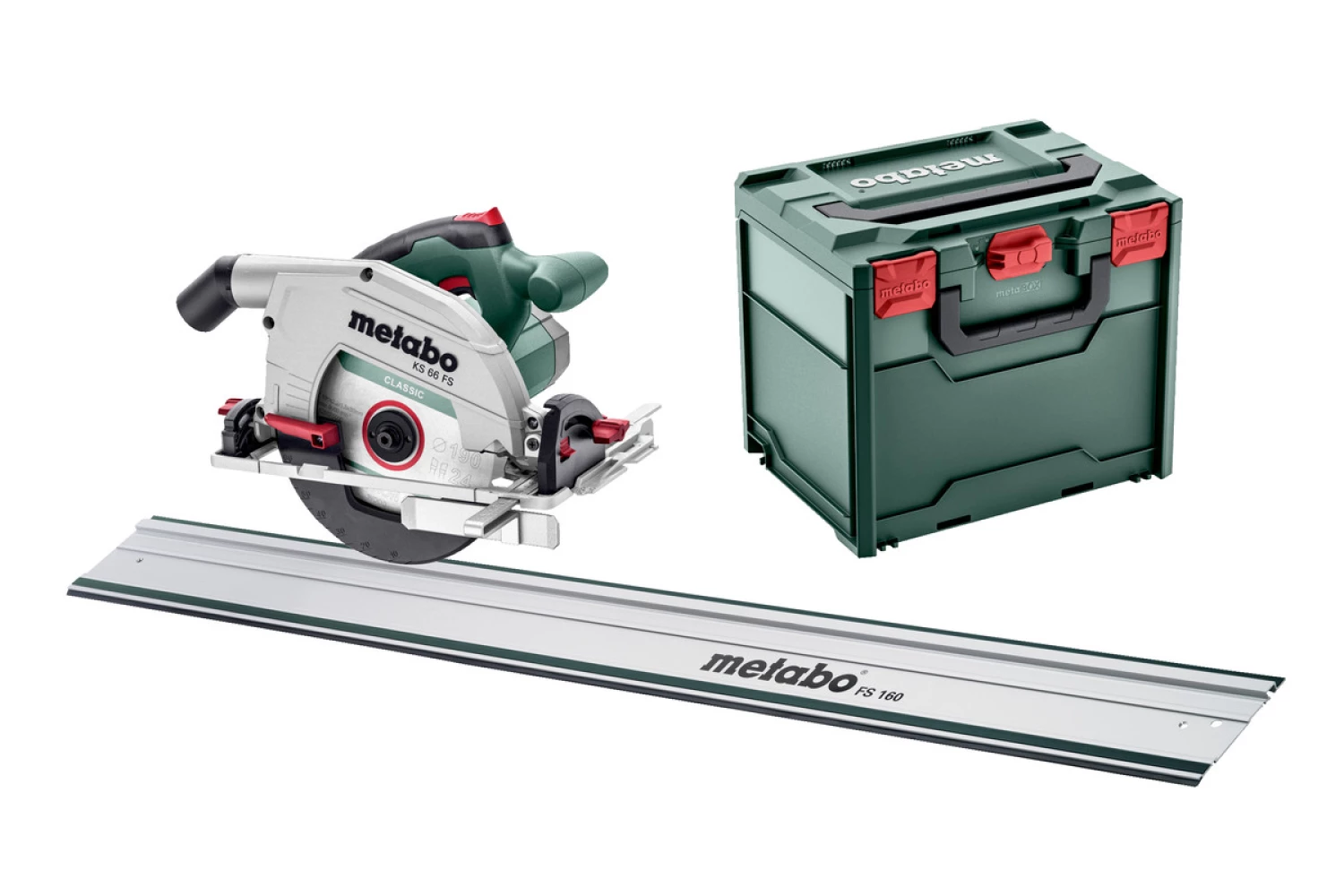 Metabo KS 66 FS-M Cirkelzaag in MetaBox incl. geleiderail - 1500W - 190mm-image